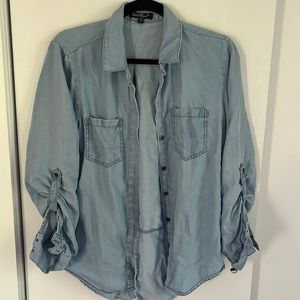 Denim button down shirt